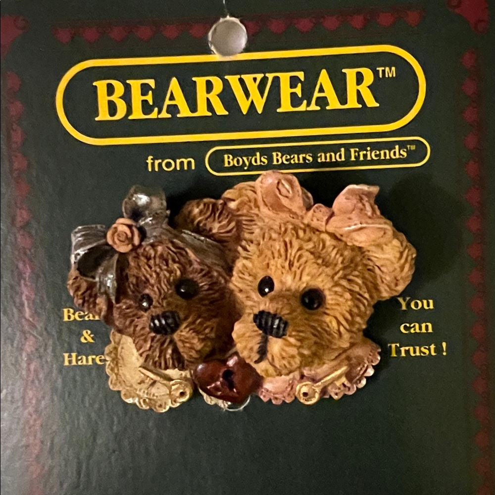 The Bearwear collection,New Boyd’s Bears & Friends Brown & Tan Teddy Bear Brooch